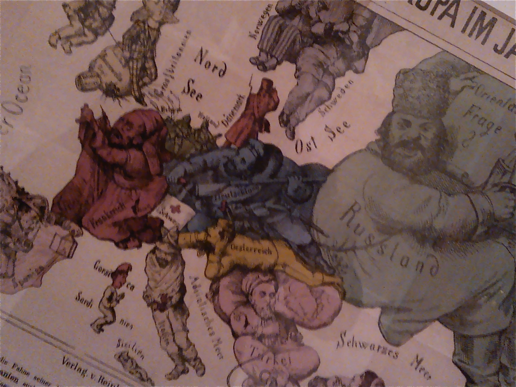 Orientalistista kuvastoa ’Imagining the Balkans’ –näyttelyssä, Ljubljanassa. Valokuva: Mitjo Vaulasvirta